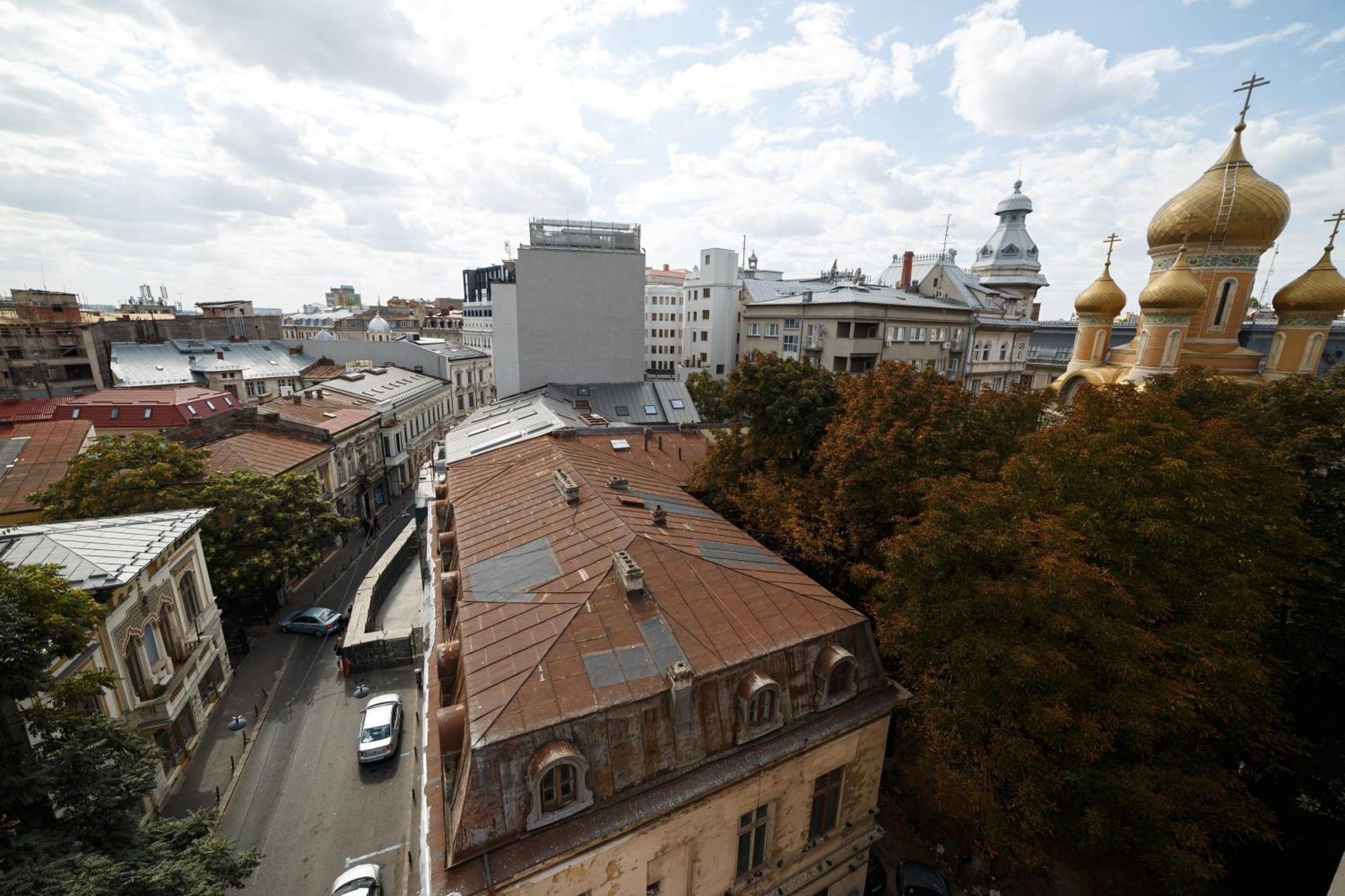 Rooftop Apartment Street Doamnei 布加勒斯特 外观 照片