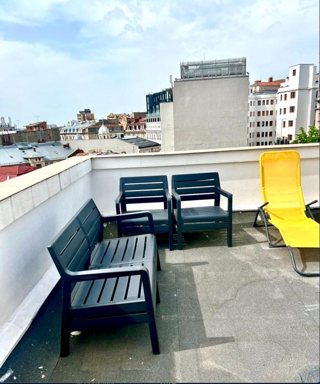 Rooftop Apartment Street Doamnei 布加勒斯特 外观 照片